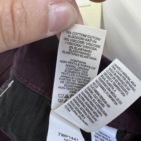 Lucky Brand Jeans Womens 27 Purple Brooke Legging Mid Rise Skinny Stretch Denim - Picture 8 of 11